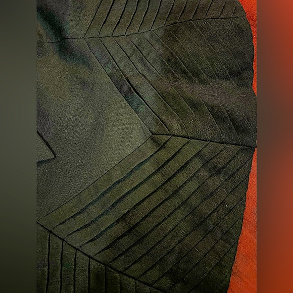 Black Linen A-Line Calvin Klein Midi Dress - Picture 2 of 5